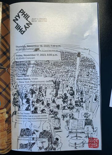 NY Phil sketch, 2023